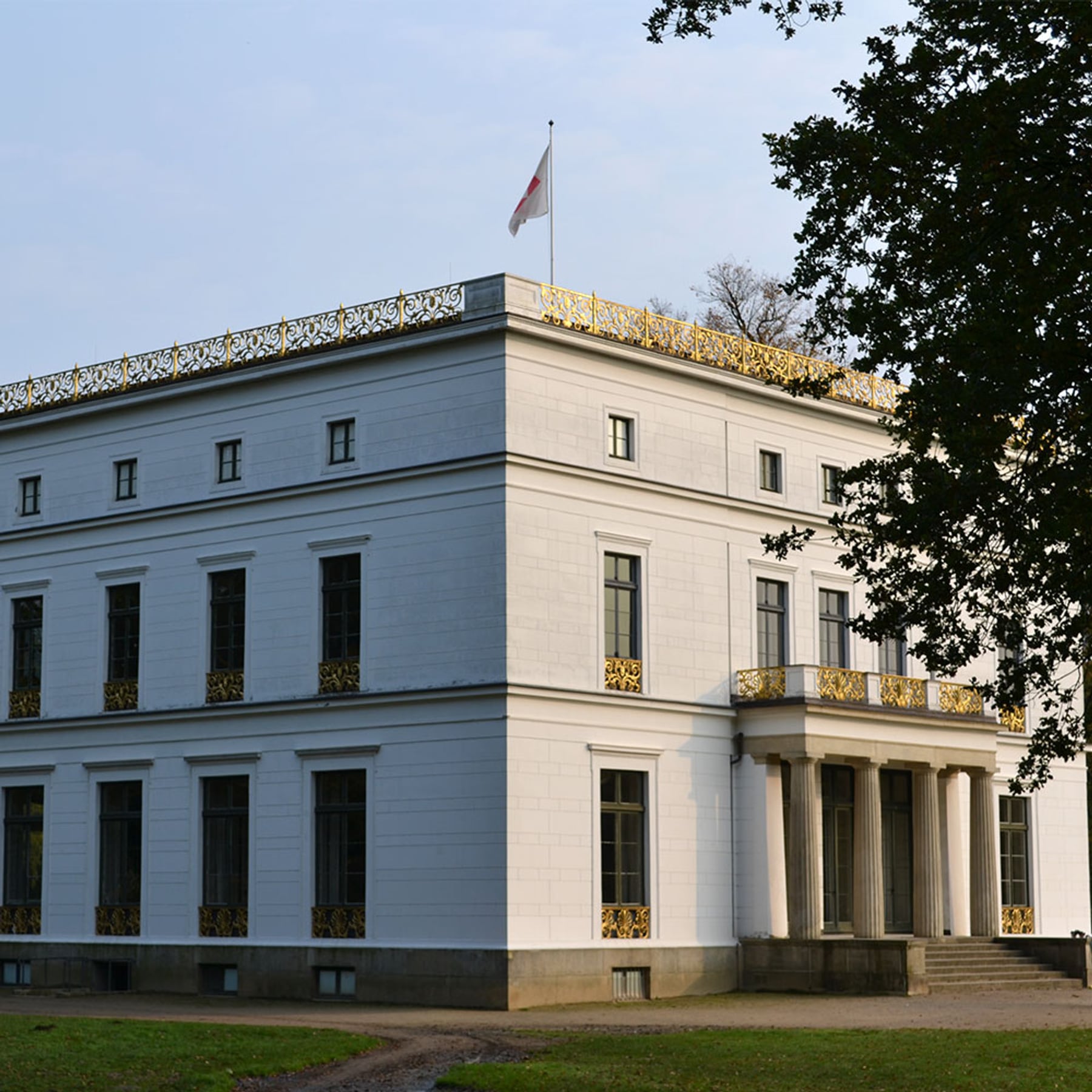 Stuckfassade am Jenischhaus Hamburg